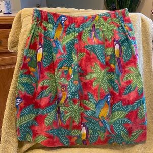 ‼️Host Pick💕🍍Tropical Summer Skirt size small 🦜 🏝️ 🌺